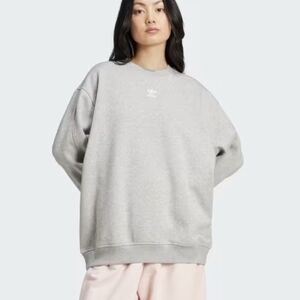 Adidas Essentials Fleece Long Oversized Crew Sweatshirt